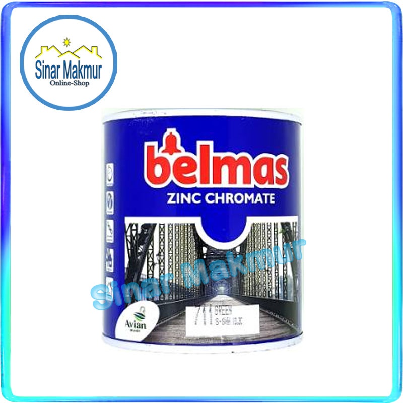 Jual Belmas Zinc Chromat Cat Meni Pedi 5 KG Galon 711 Hijau Anti Karat