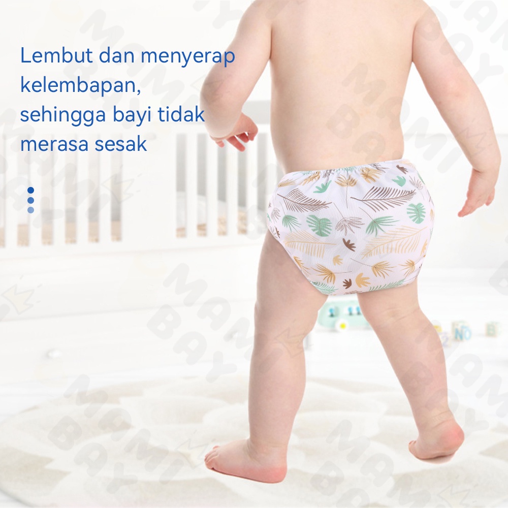 Mamibayi Popok Kain Celana Bayi Training Pants Anak Kancing Cloth Diaper Clodi Bayi Dapat Dicuci