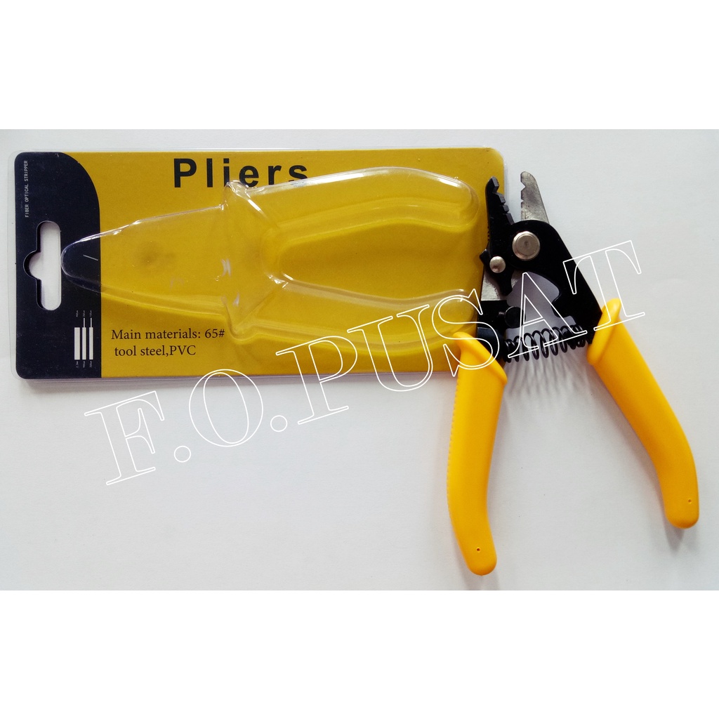 Pliers 3 Lubang Tang Potong Kupas Kabel Fiber Optic Stripper Plier