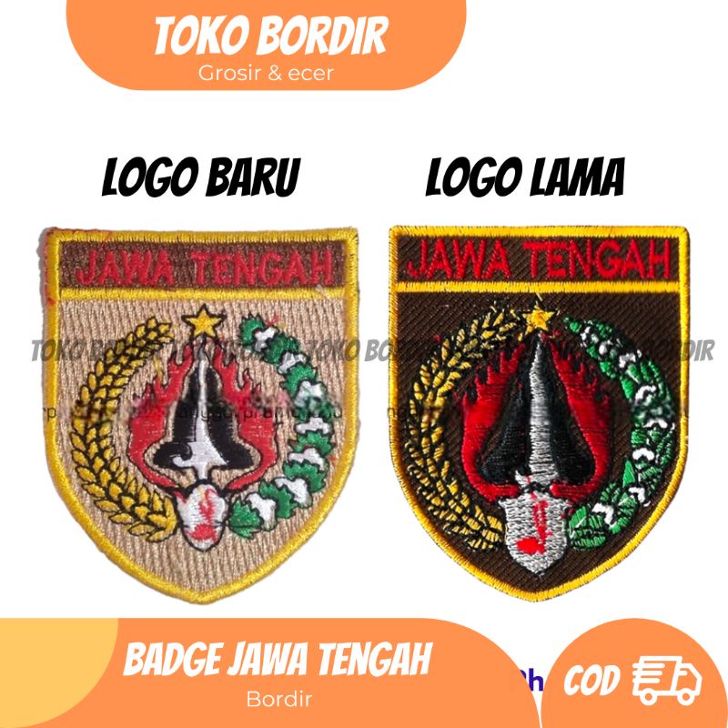 Badge Jawa tengah / logo bordir jawa tengah