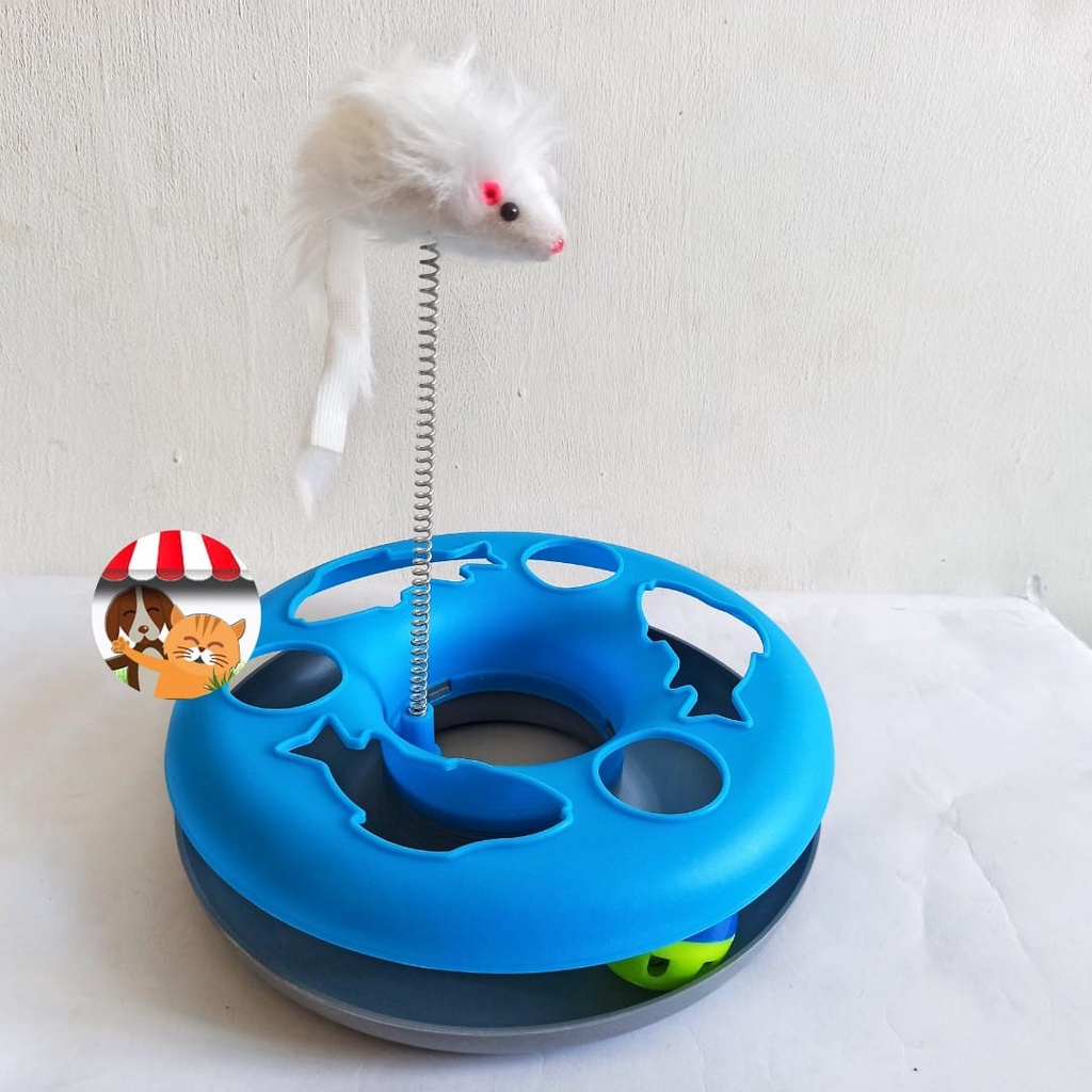 Cat Toy Circular Tikus Per TY17 - Mainan Kucing Interaktif Bola Kerincing