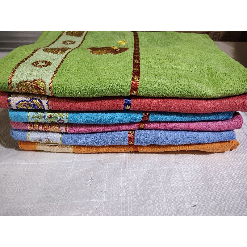 Promo 3  pcs Handuk bordir 50 x 100 dan  70 x 140 / Tebal dan halus