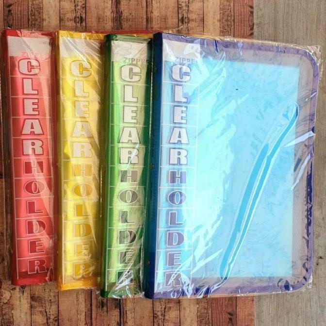 

Clear Holder Zipper Isi 20 - 40 - 60 Lembar Plastik TOPLA / Map