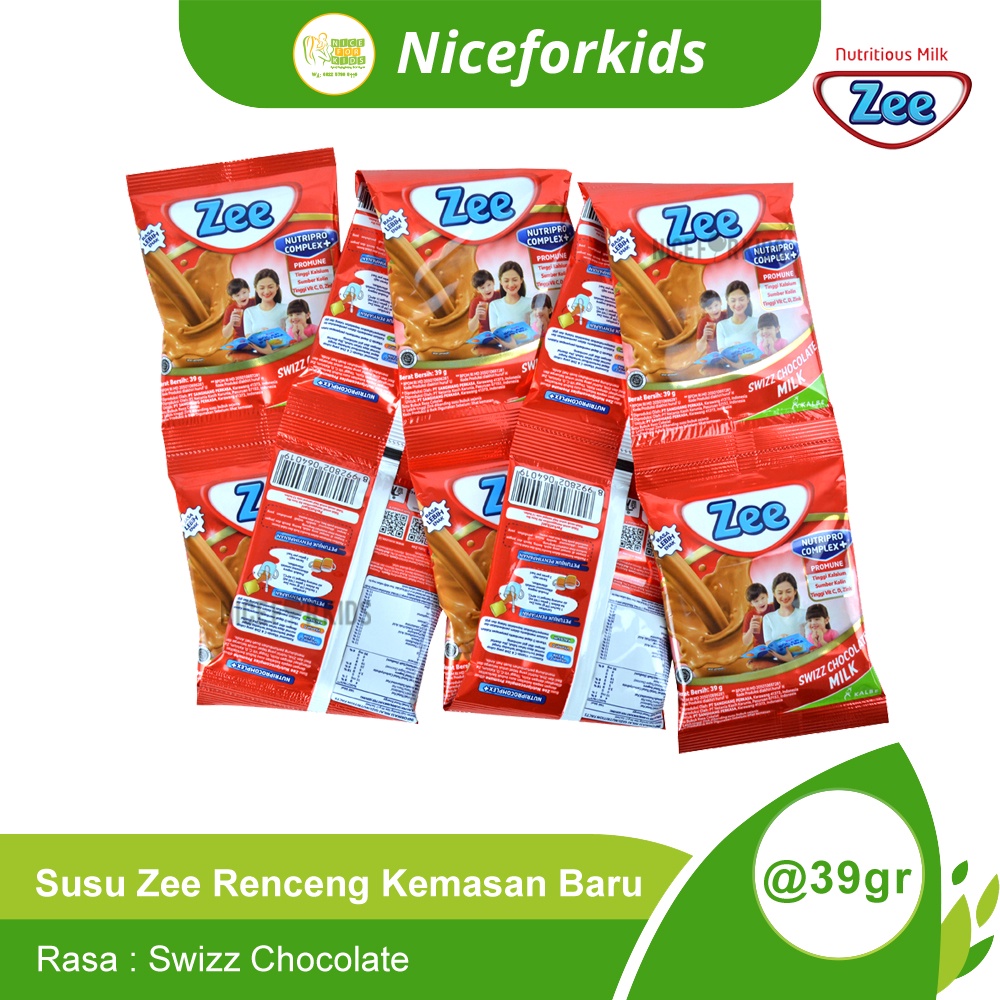 Susu Zee Renceng Susu Anak Tinggi Kalsium Zee Bag Sachet Kemasan Renteng isi 10 / 11 sachet