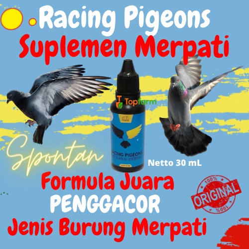 Vitamin Burung Merpati Kolong 30mL / Doping Burung Merpati Kontes / Penggacor Burung Merpati / Obat 