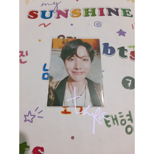 PC photocard jhope BTS japan fanclub FC airplane