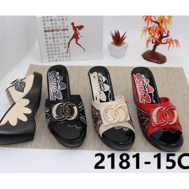 Promo - Sandal Wedges Import Cewek Sofiya Terbaru 2181-15C Best Seller