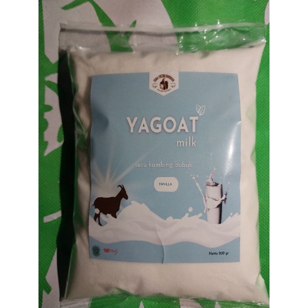 

SUSU KAMBING BUBUK RASA VANILA YAGOAT KEMASAN 200 GRAM