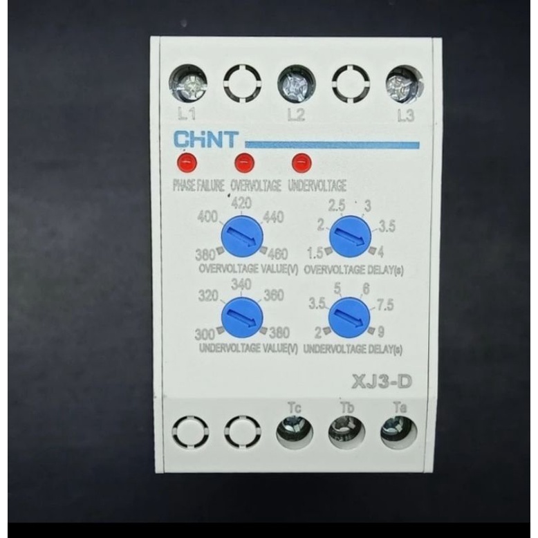 Phase Failure Relay Chint XJ3-D Chint Xj3D 308V AC Over Under Voltage Protector Sequence Original