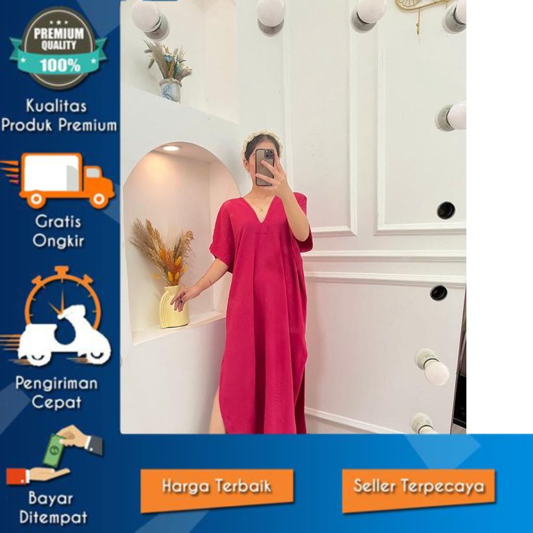 LONG SQUARE eitaro CRINKLE AIRFLOW |  LONG SQUARE DRESS CRINGKEL AIR FLOW NAGITA LONG SQUARE | ATASA