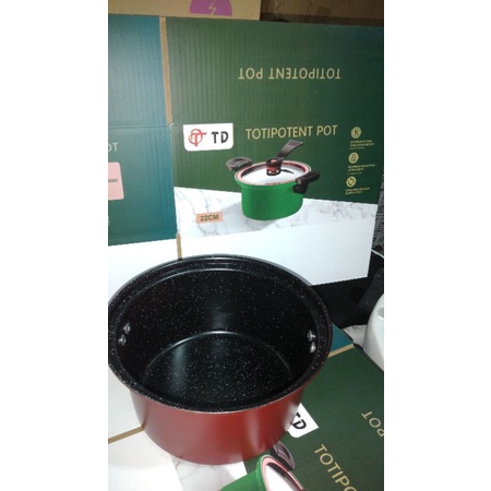 Panci Presto Pressure Cooker Pot Totipotent 3.5 Liter Melunakan Daging Anti Lengket