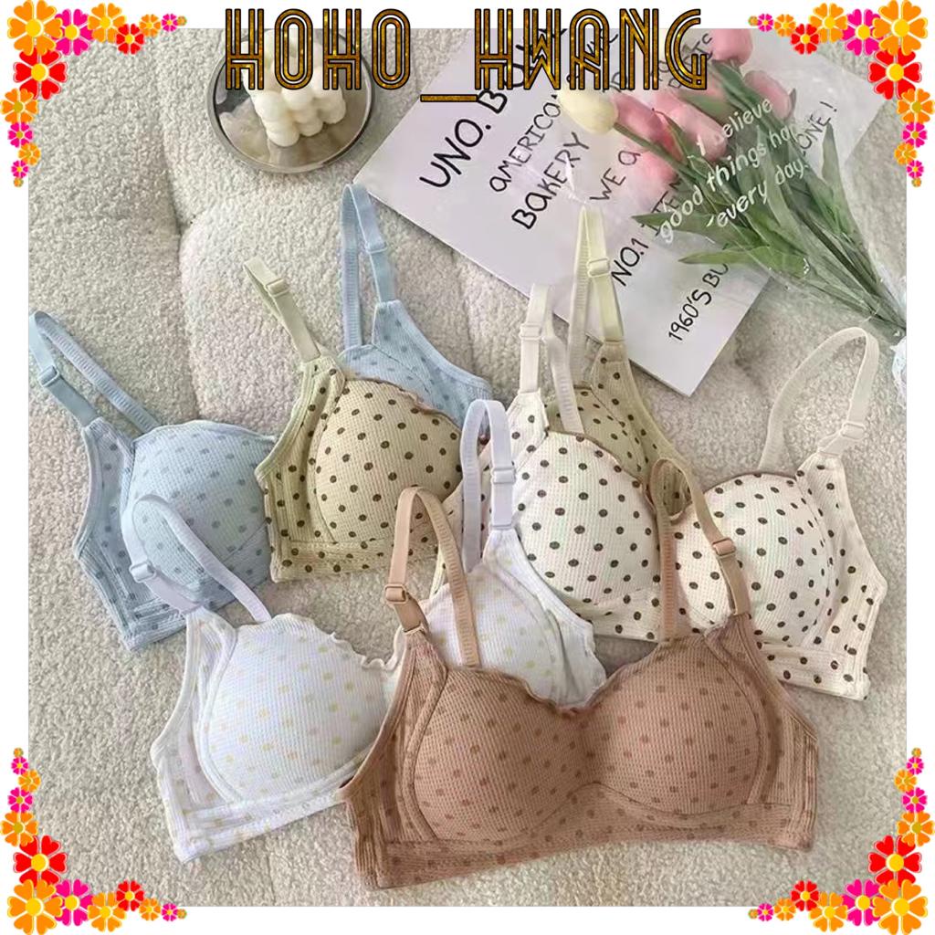 HOHO_HWANG (B-344) BRA REMAJA MODEL POLKADOT KOREA STYLE BRA TANPA KAWAT