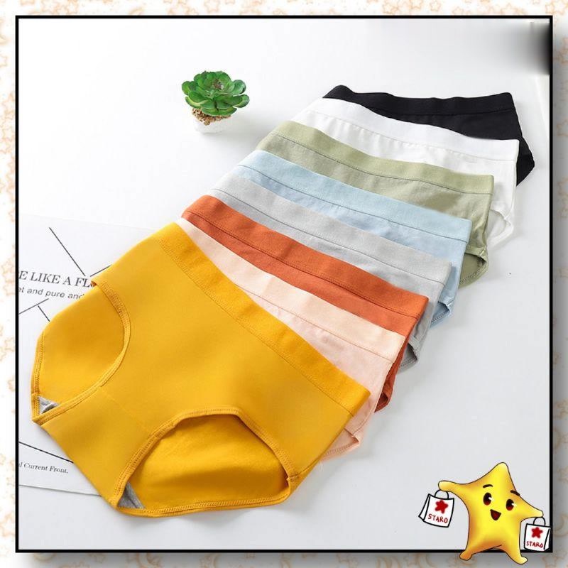 celana dalam wanita polos original impor katun tebal pakaian celana dalam wanita sport olah raga