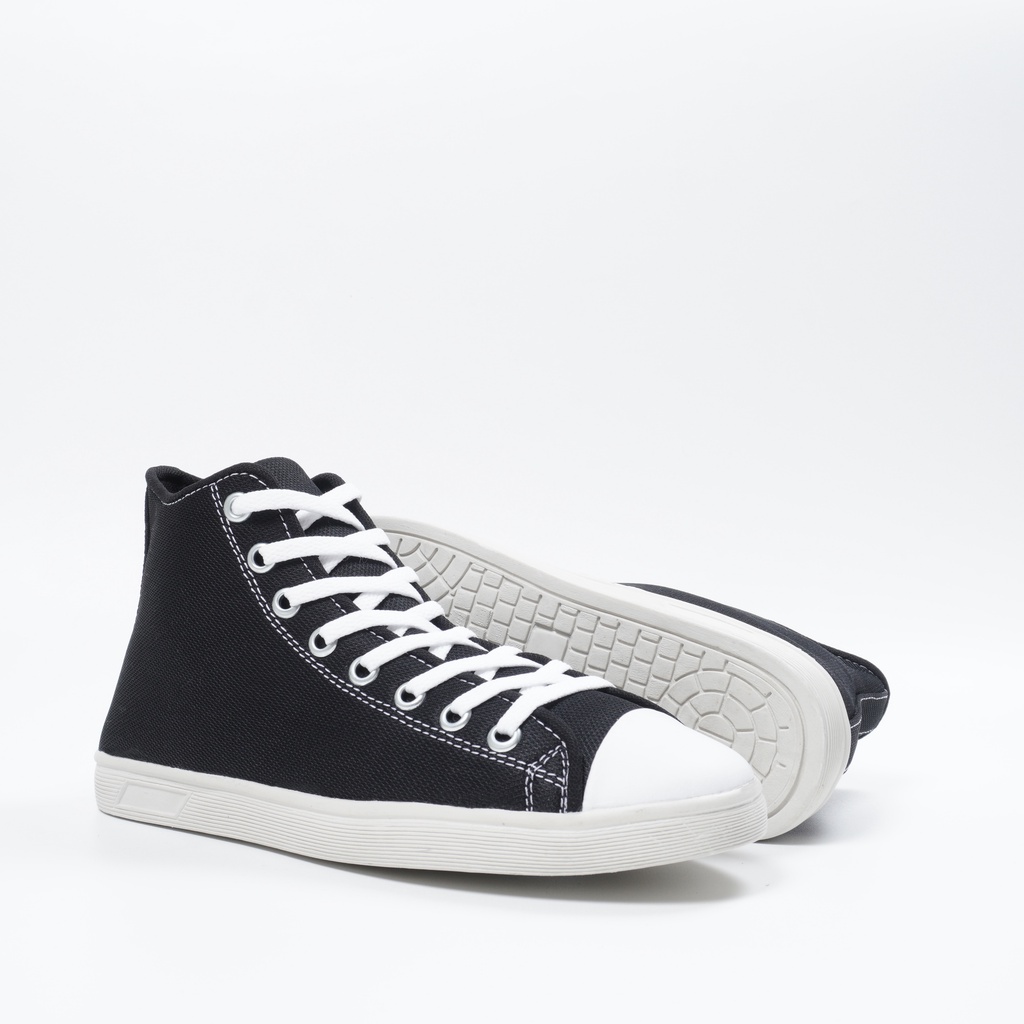 Sepatu SekolahTinggi / Sepatu Con-V Chuck Taylor Classic High / Sepatu sekolah hitam putih murah