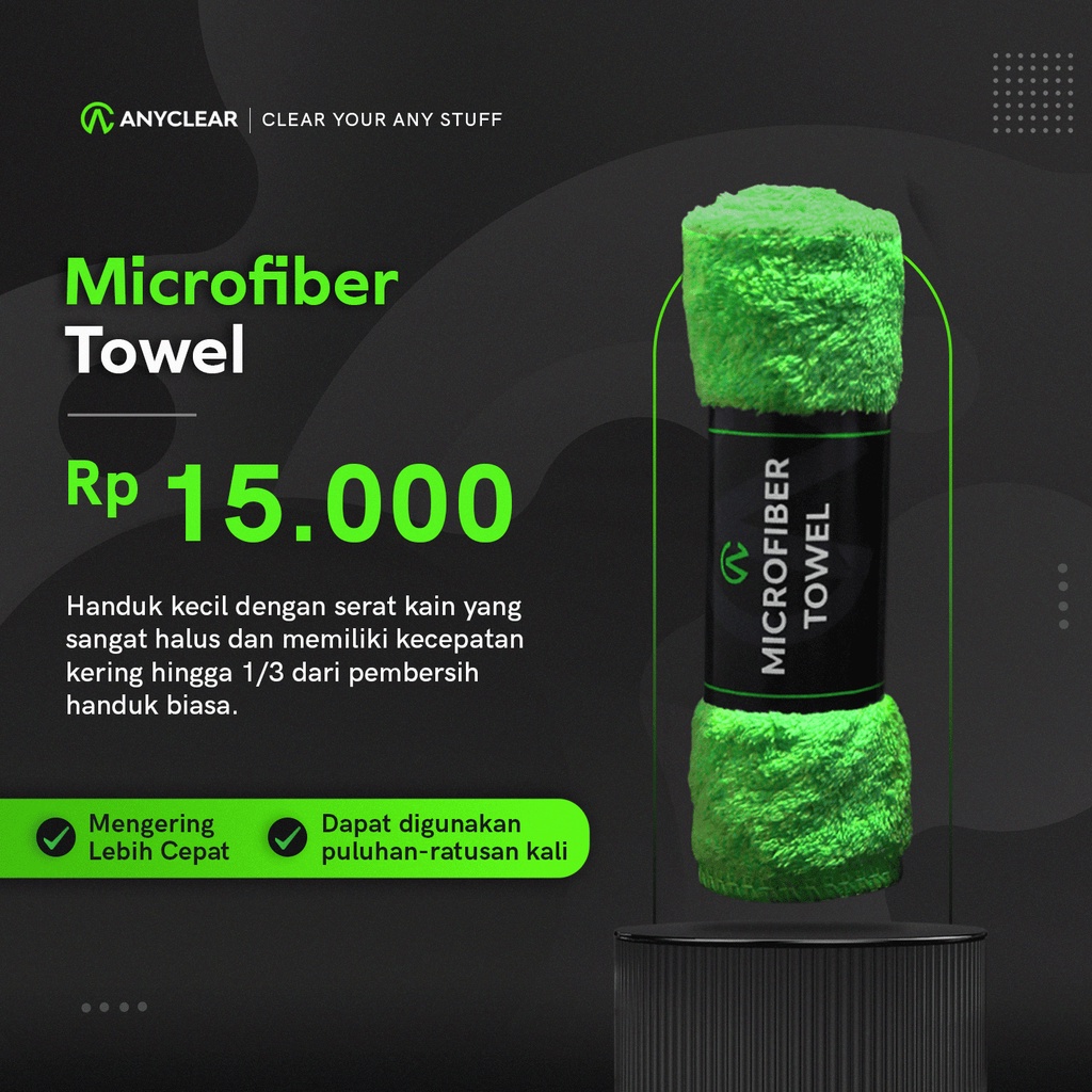 ANYCLEAR Microfiber Towel | Lap Microfiber