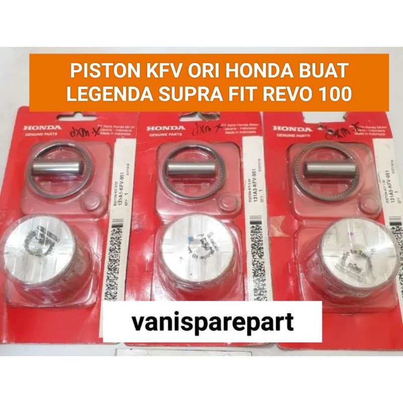 PISTON KIT KFV SUPRA FIT LEGENDA REVO 100 ORIGINAL HONDA