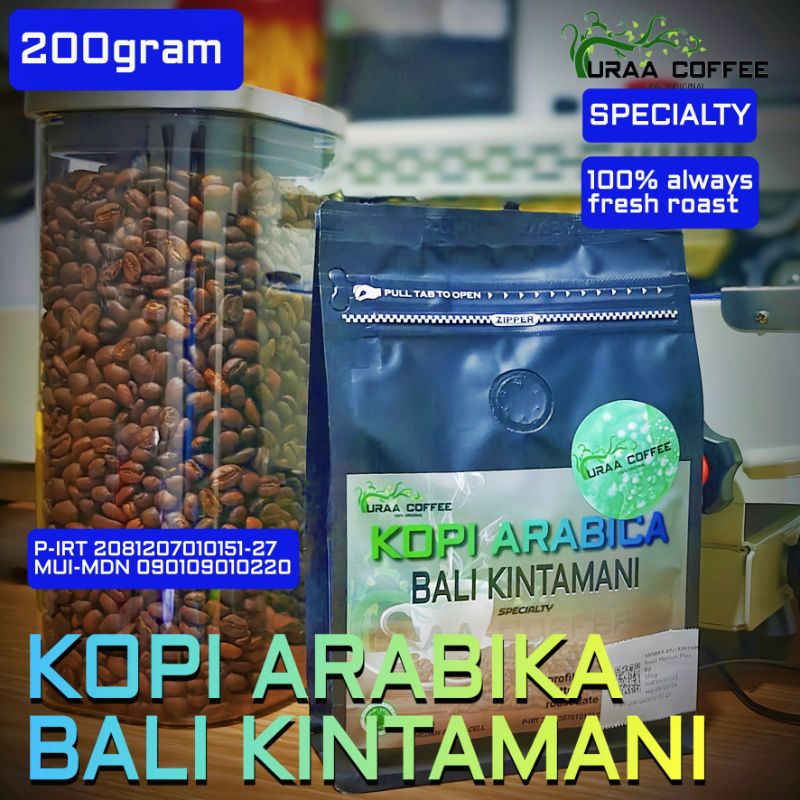 

Kopi Arabika Bali Kintamani / Specialty / Uraa Coffee / termurah /200g