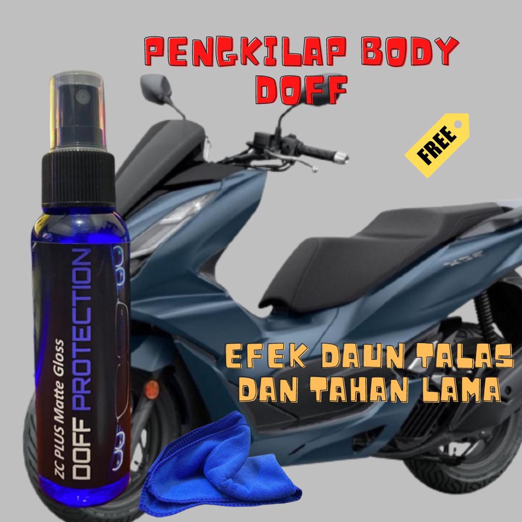 Matte Gloss Pengkilap Body Doff Motor Mobil Bonus Lap Microfiber 110 Ml