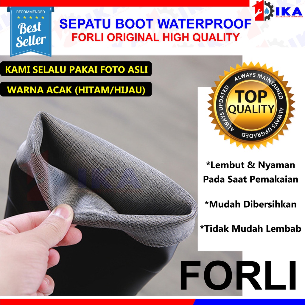 SEPATU BOLT FORLY / SEPATU BOT KARET TINGGI/ SEPATU BOT PROYEK / SEPATU AIR BANJIR