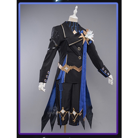 UWOWO Exclusive Genshin Impact Cosplay Abyss Prince Aether Costume Traveler Genshin Impact Fanart Cosplay Traveller