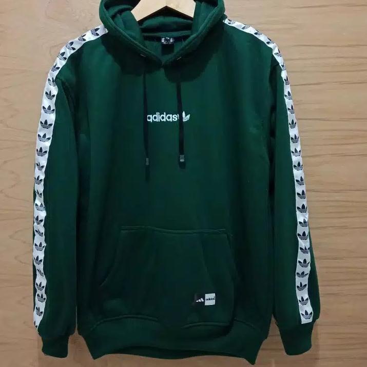 ADL.25Ja23х ▪ Sweater Hoodie ADIDAS List Tnt Hijau Fleece Tebal