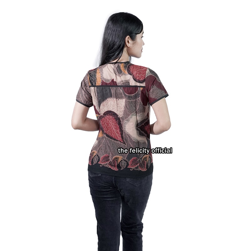 Atasan Couple Seragam Batik Blouse Wanita Kemeja Pria lolipop