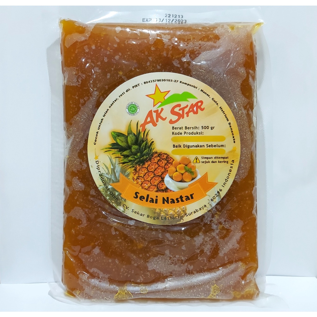 

AK Star Selai Isian Nastar Nanas 500gr – Pineapple Filling