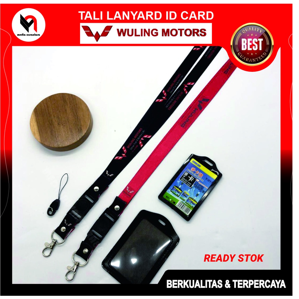 

WULING MOTORS Lanyard , Tali ID Card Holder , Printing Digital Full Colour 2 Sisi