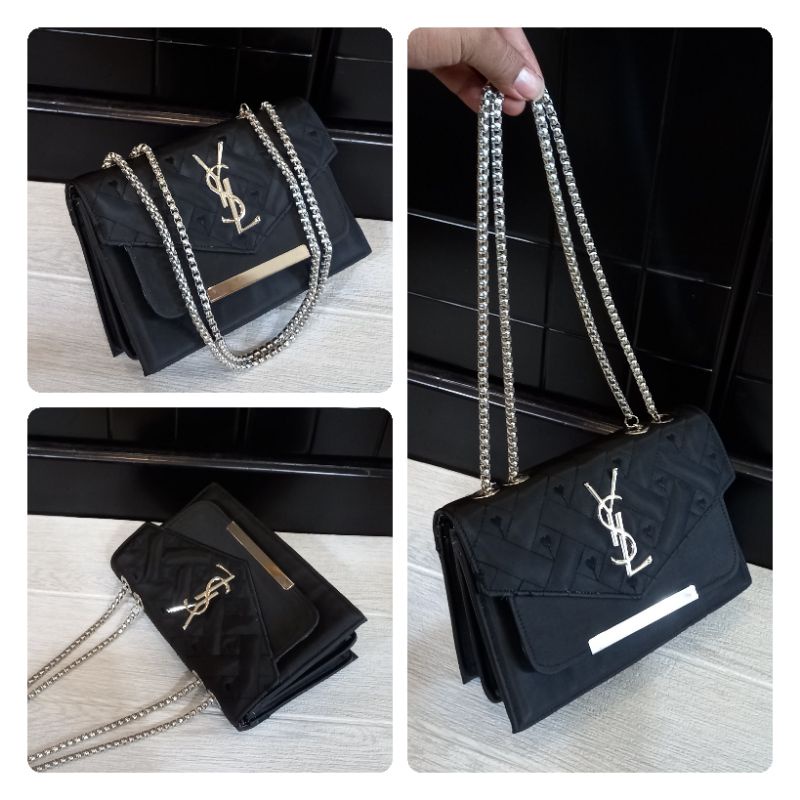 Tas Selempang Rante Ulir spesial black