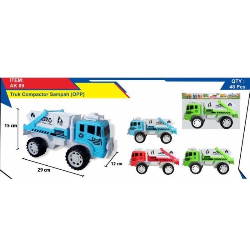 mainan truk dum | mainan truk eksavator | mainan truk sampah | mainan truk pemadam | Mainan truk der