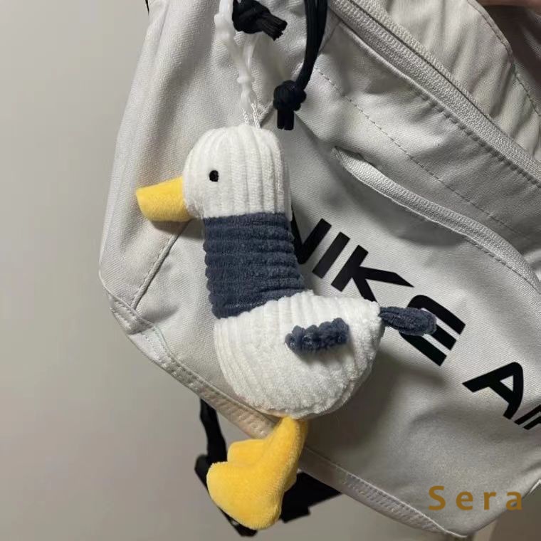 SearBersorak Bebek Boneka Sekolahnya Liontin Boneka Plush Cute Ragdoll Gadis Gantungan Kunci Berga00