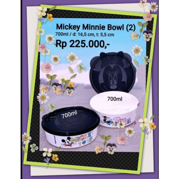 Mickey Minnie bowl Tupperware