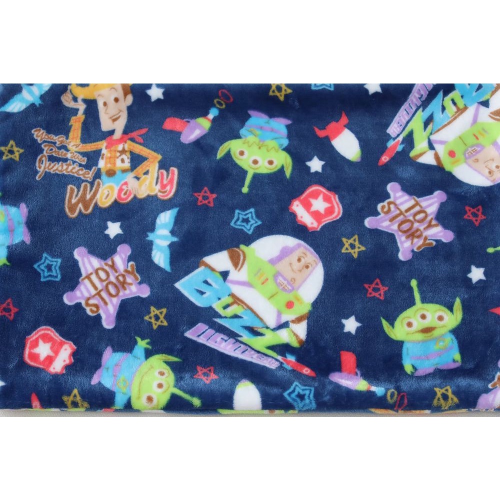 SELIMUT TOY STORY WOODY BUZZ JESS LOTSO ALIEN BLANKET NAVY BIRU