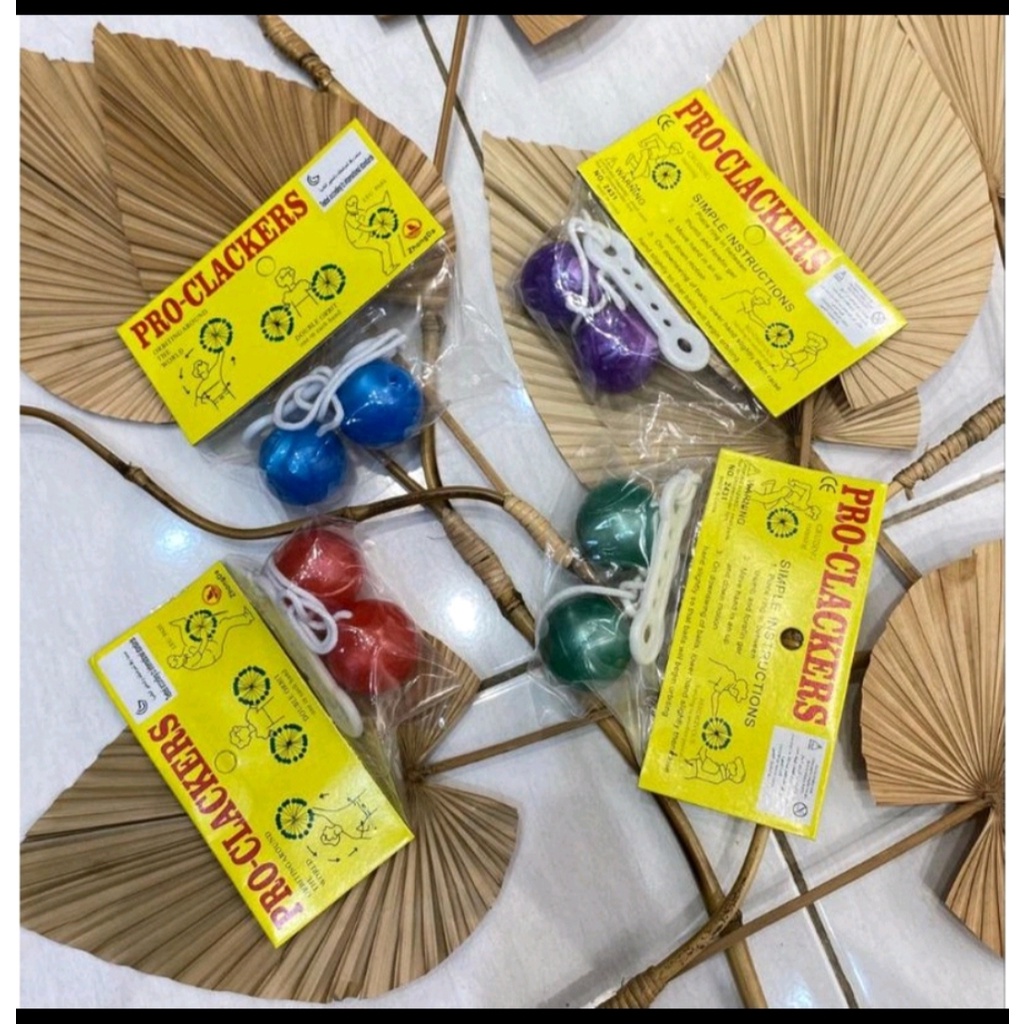 Mainan Anak Jadul TIK TOK / Etek Etek / Lato Lato / Latto Besar Kecil