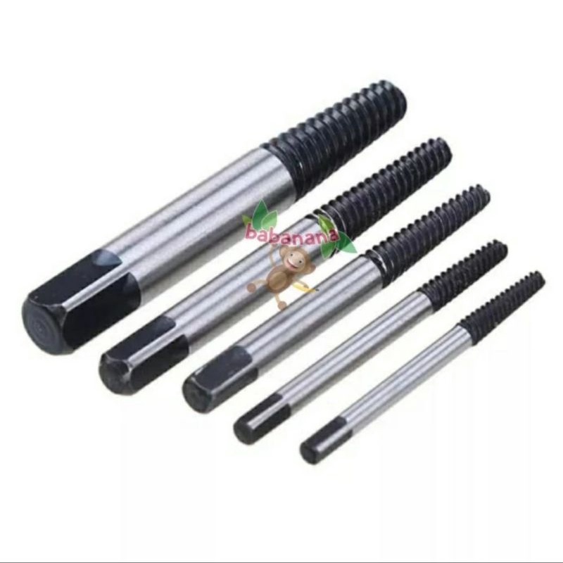 Pembuka Baut Bolt Extractor 5pcs screw extraction Tool kit remover