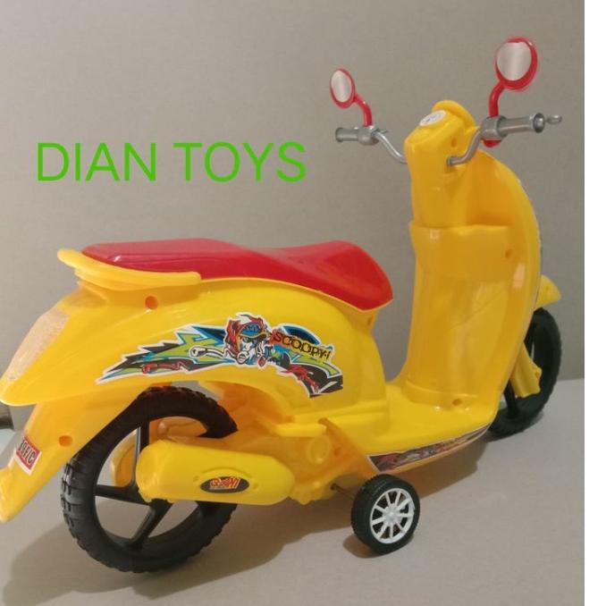 Harga Termurah JW  MAINAN TERBARU SEPEDA MOTOR SCOOPY /MAINAN ANAK MOTOR SCOOPY MINI ❁ ☃