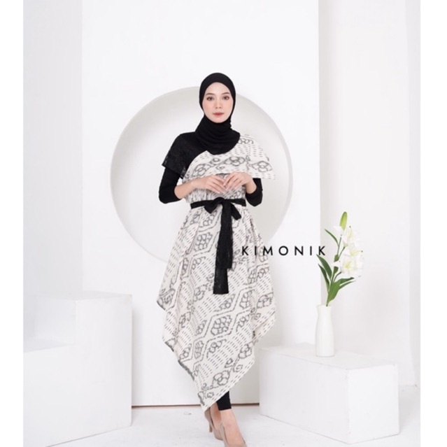KIMONIK BAJU TENUN SIERA VOL II (SIERA DRESS WHITE BONE)