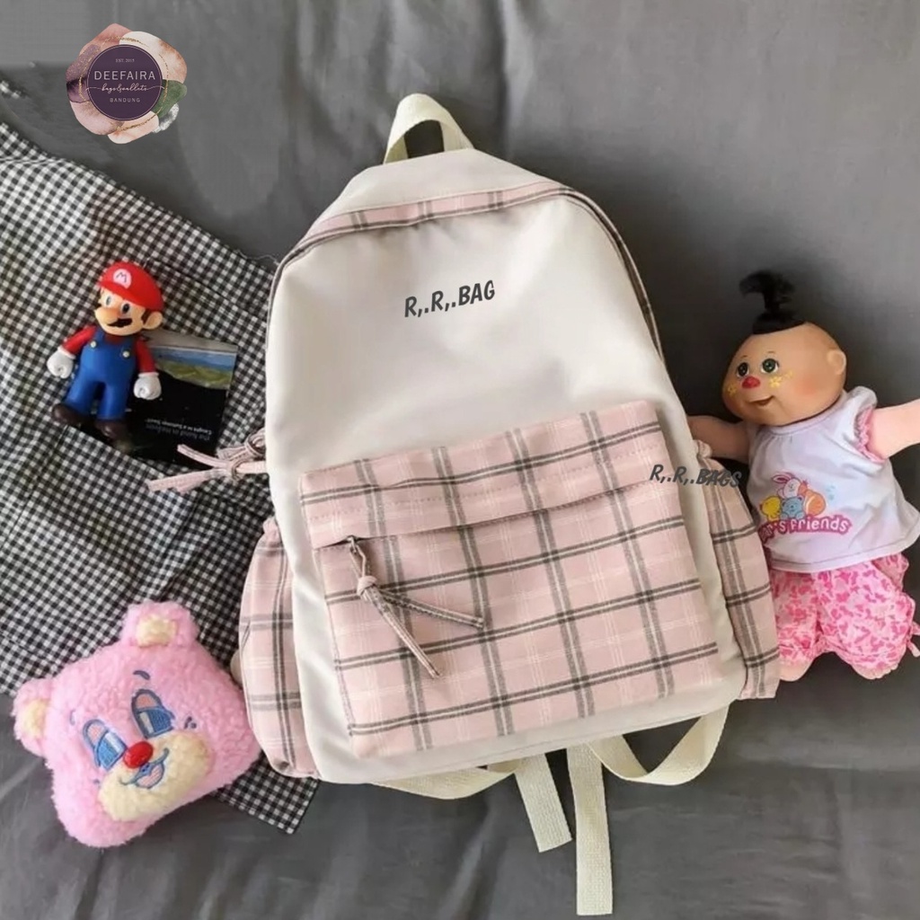 Tas Ransel Wanita Remaja Dewasa K0rean Stylish Rrbg Tas Sekolah Untuk Sd Smp Sma