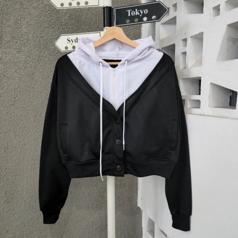 Zip comby button jkt