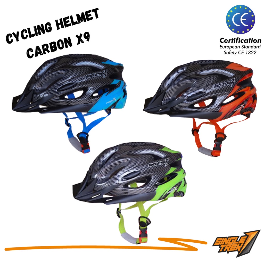 Helm sepeda Singletrek Carbon Helm sepeda dewasa Helem Sepeda