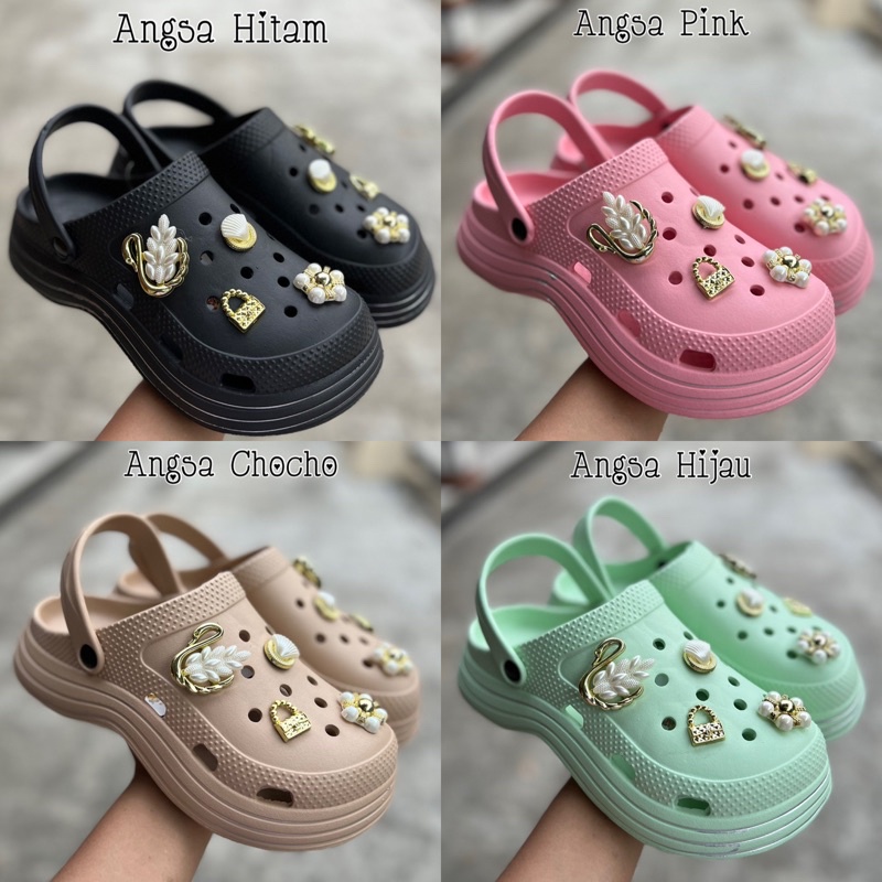 SANDAL BAIM FUJI CROCS MOTIF ANGSA DEWASA