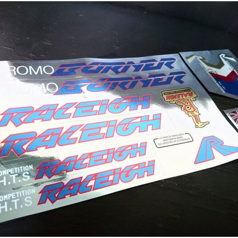 decal raleigh cromo burner