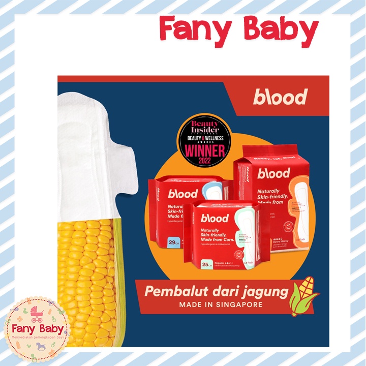 BLOOD CORN PADS - PEMBALUT DARI JAGUNG, BEBAS GATAL, ULTRA-THIN 2MM