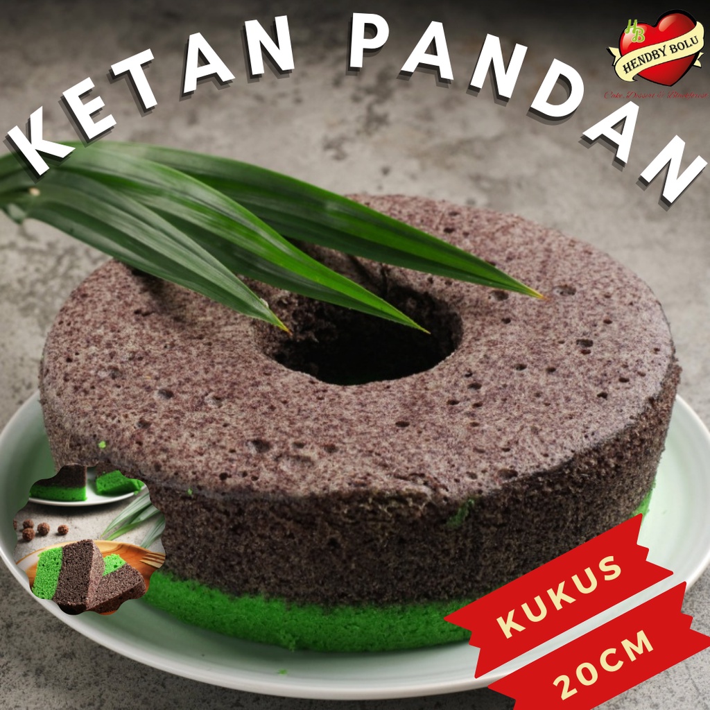 

Bolu Ketan Hitam Pandan Kukus Kombinasi (Ketan Item Pandan) Uk 20cm