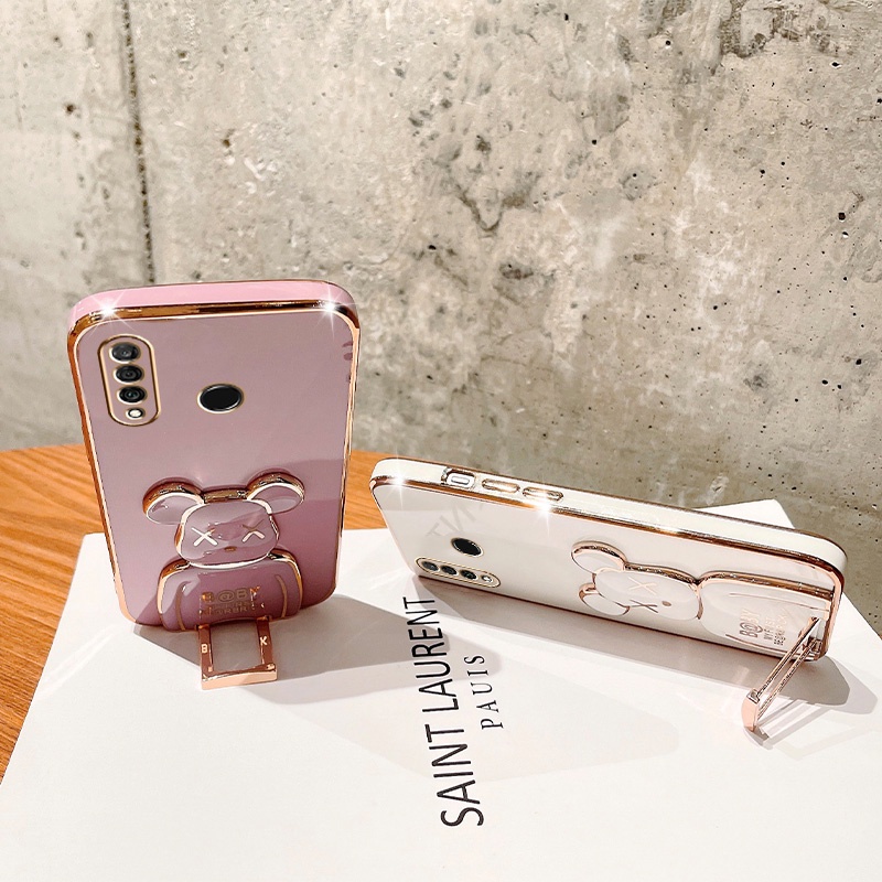 Soft Case Silikon Motif Beruang Untuk OPPO A96 A76 A55 A3S A12e A31 2020 A52 A92 A5 2020 A9 2020 A83 A1K A93 A94 F11 Reno 5F Reno4F