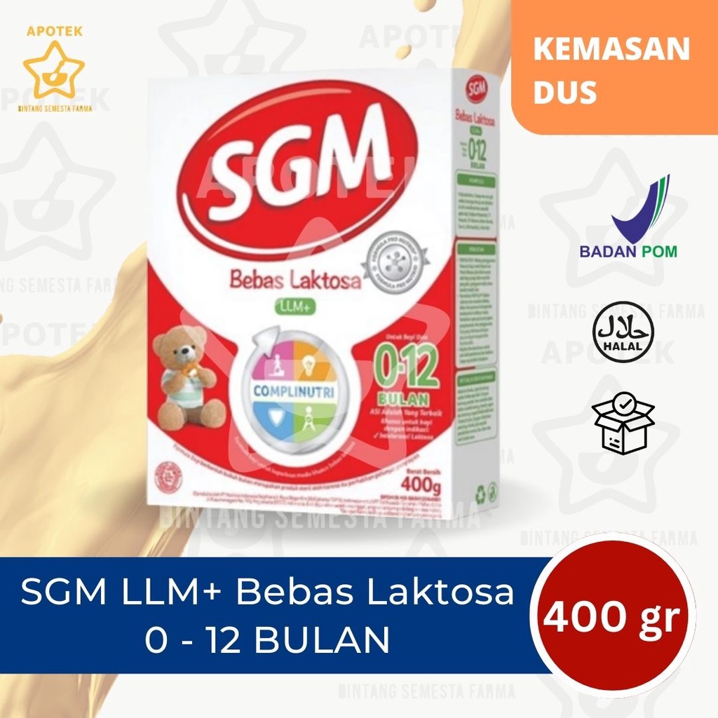 SGM LLM 400gr Susu Bebas Laktosa LLM+