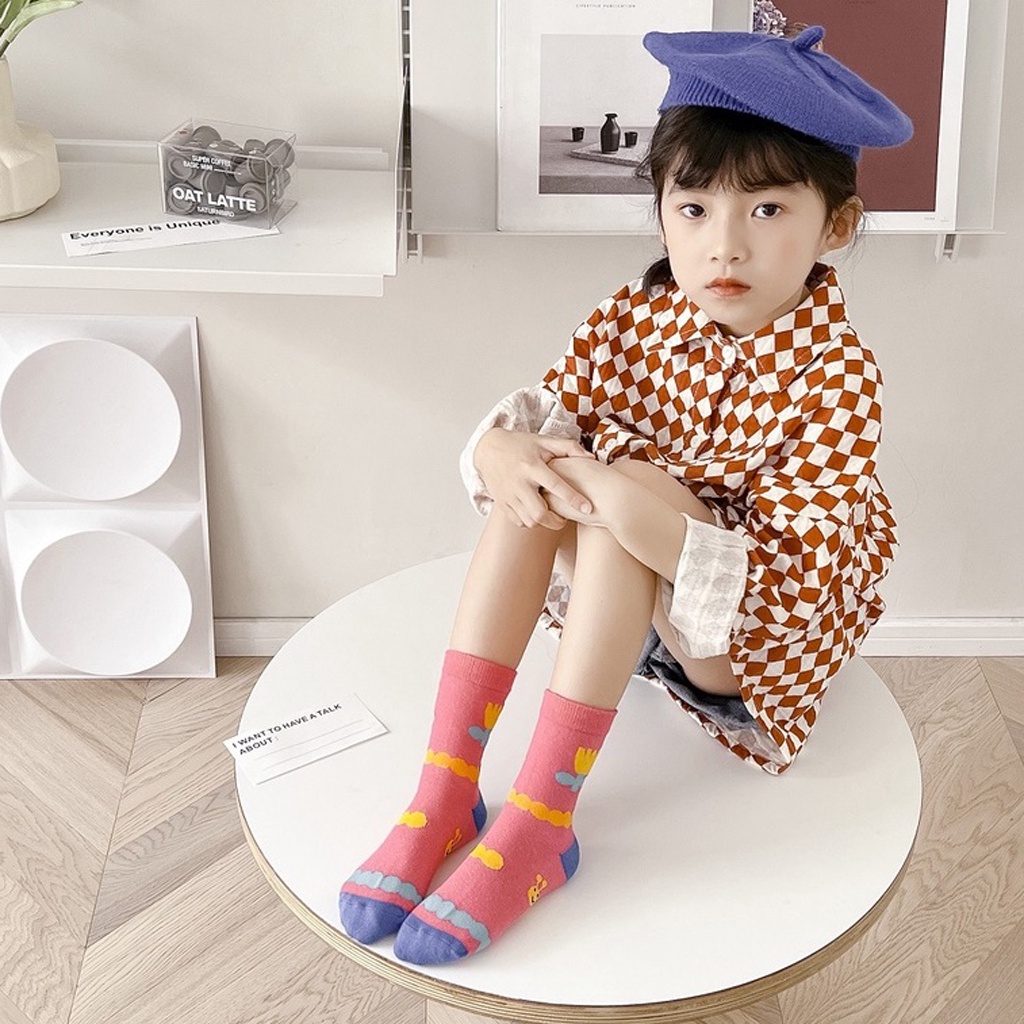 TK Kaos Kaki Chill Out Anak Motif Karakter Kaus Kaki Bayi Lucu KK052