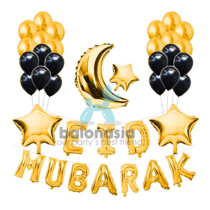 BALONASIA DEKORASI LEBARAN/RAMADAN BULAN BINTANG