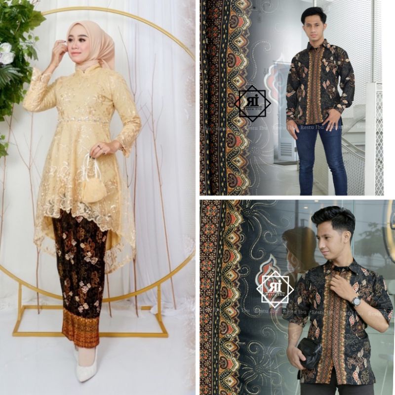 Couple Kebaya Modern Kebaya Lesti Payet Modern KemeJa Batik Premium
