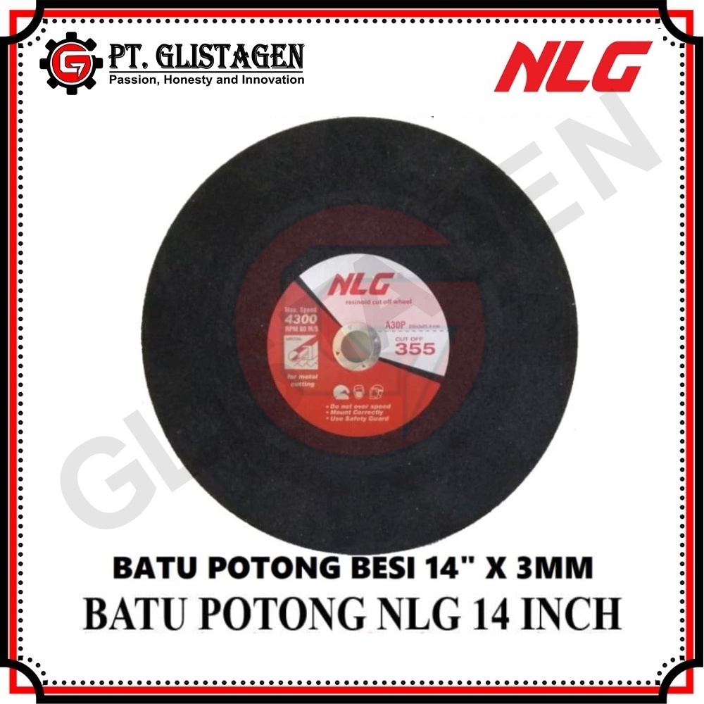 Batu Potong Besi NLG 14&quot; / Cutting Wheel / Pisau Potong Besi Alumunium